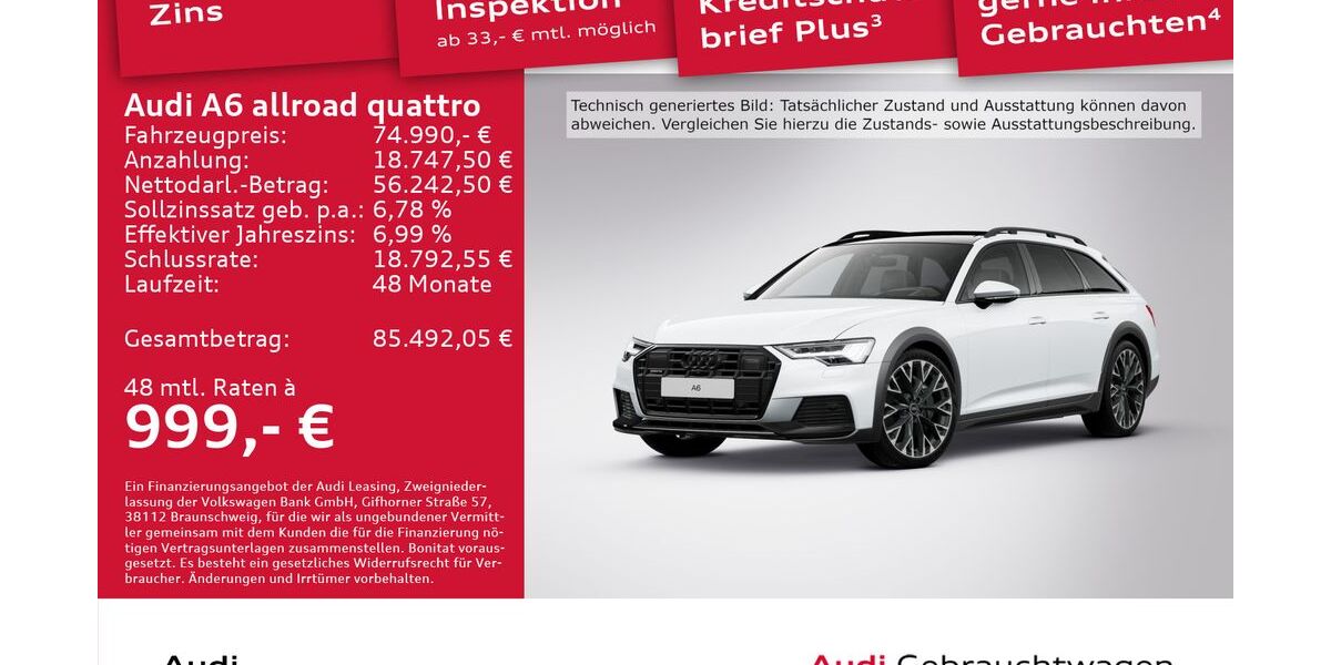 Audi A6 Allroad 7.710 km 74.990 &euro; Dresden 01067