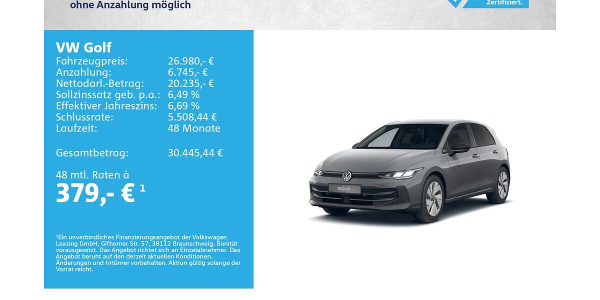 VW Golf 10.000 km 26.980 &euro; Kitzingen 97318