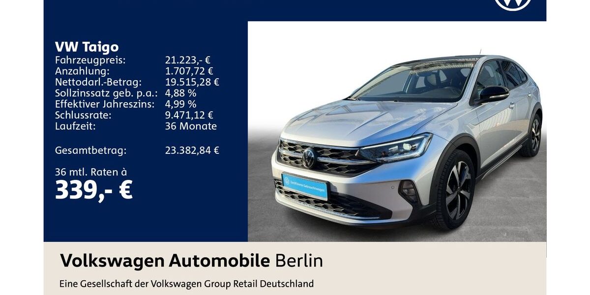 VW Taigo 40.770 km 18.906 &euro; Berlin 12681