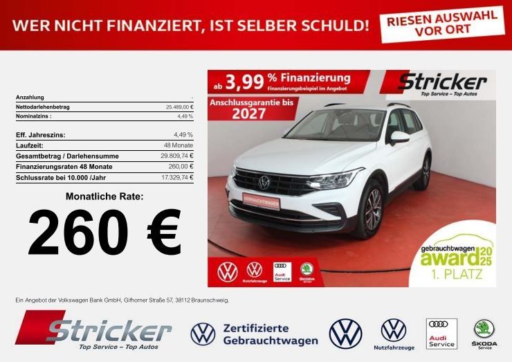 VW Tiguan 62.814 km 25.489 &euro; Detmold 32760