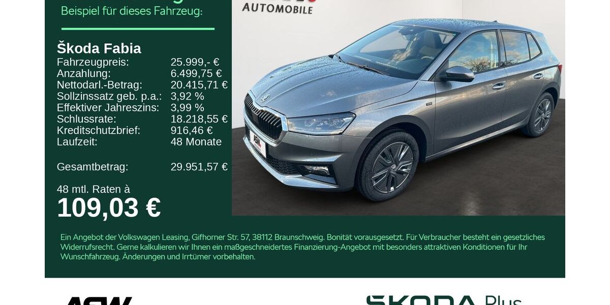 Skoda Fabia 4.500 km 23.485 &euro; Heilbronn 74076