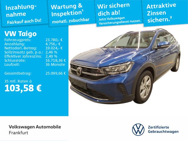 VW Taigo 5.743 km 23.780 &euro; Frankfurt 60326