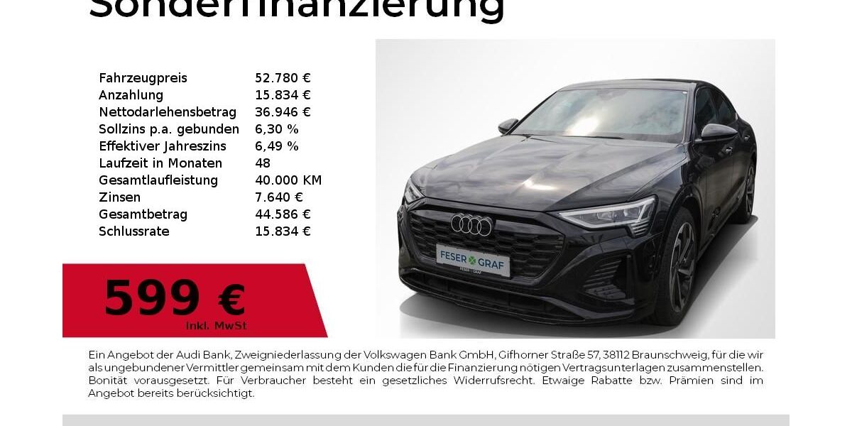 Audi Q8 e-tron 27.300 km 52.780 &euro; Nürnberg 90411