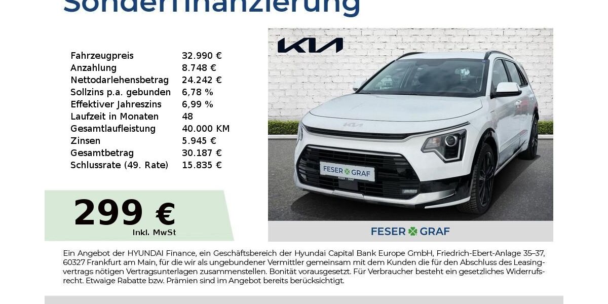 Kia Niro 9.048 km 32.990 &euro; Roth 91154