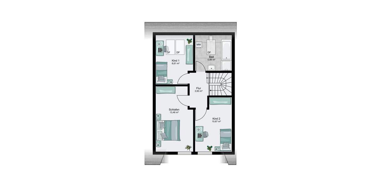 Reihenmittelhaus Oldenburg Kreyenbrück - 4 Zimmer, 89 m&sup2;, 270.000&euro; | Angebot:25683214