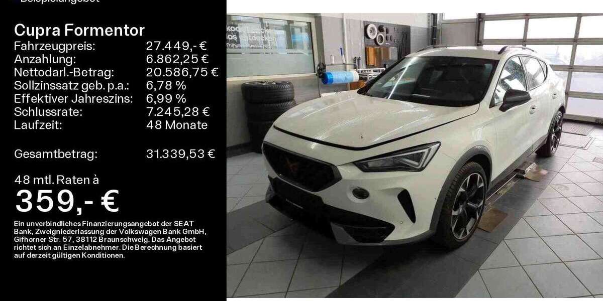 Cupra Formentor 21.800 km 27.449 &euro; Buedingen 63654