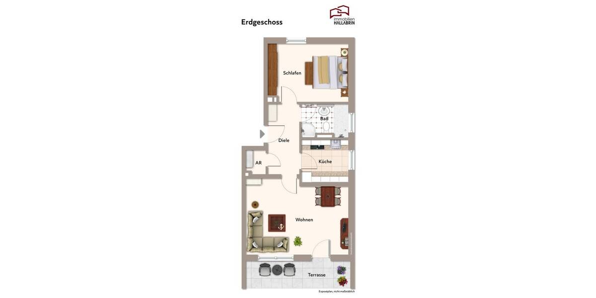 Etagenwohnung Pocking - 2 Zimmer, 63 m&sup2;, 159.000&euro; | Angebot:26435826