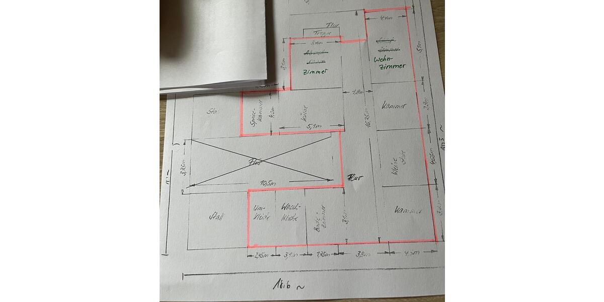 Erdgeschoßwohnung Steyerberg - 3 Zimmer, 150 m&sup2;, 750&euro; | Angebot:24649942