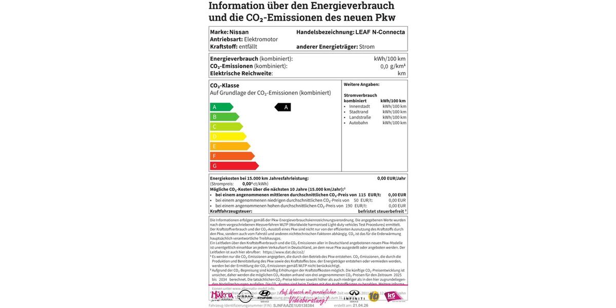 Nissan Leaf 47.159 km 14.380 &euro; Freising 85356