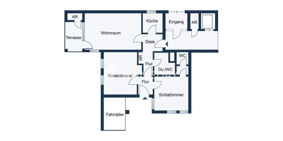 Etagenwohnung Lübbecke - 3 Zimmer, 91 m&sup2;, 179.000&euro; | Angebot:25425714