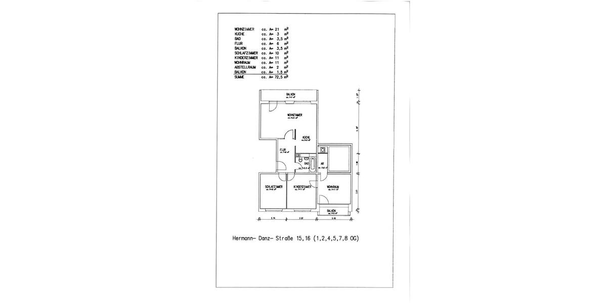 Etagenwohnung Hermsdorf - 4 Zimmer, 73 m&sup2;, 440&euro; | Angebot:26132579