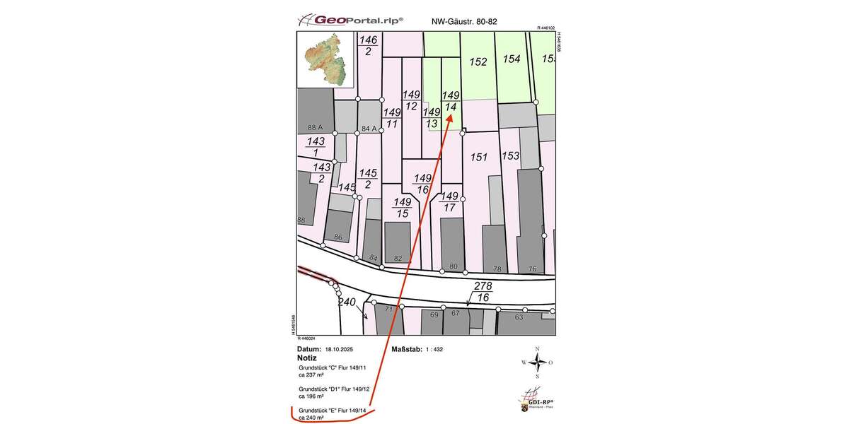 Grundstück zu verkaufen in Neustadt 95.000 € 240 m² zimmer