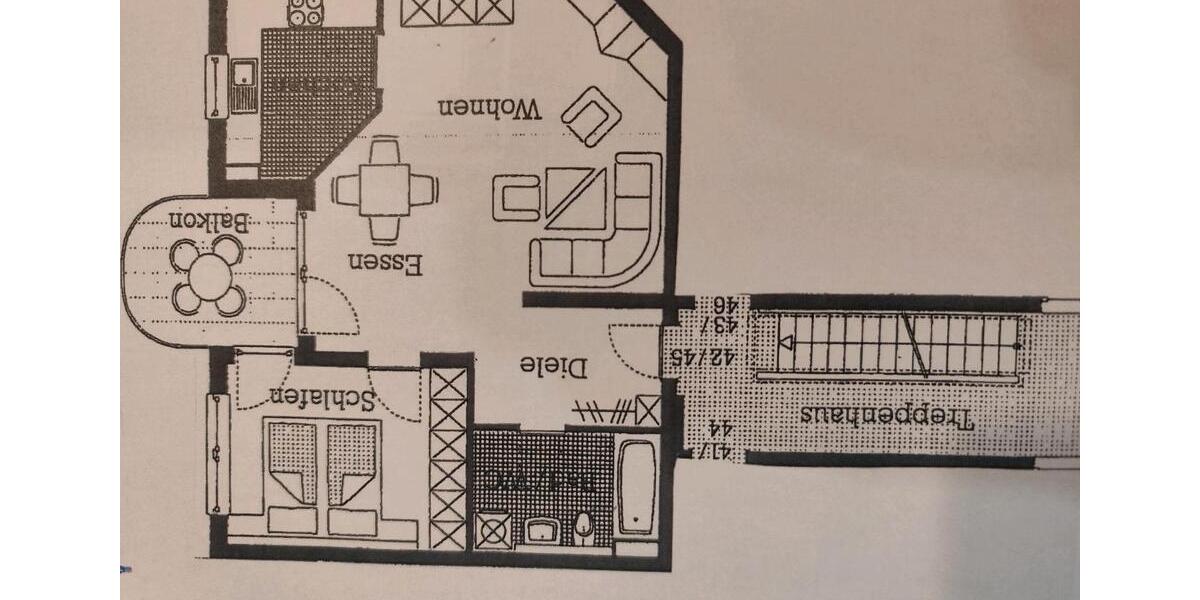 Etagenwohnung Künzelsau - 2 Zimmer, 56 m&sup2;, 170.000&euro; | Angebot:26975126