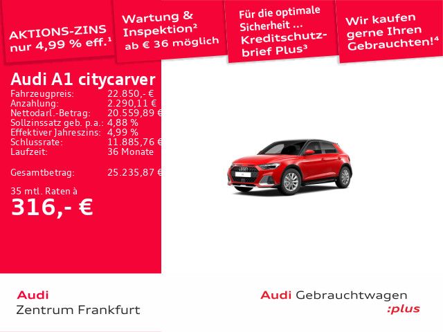 Audi A1 29.602 km 22.850 &euro; Frankfurt am Main 60326