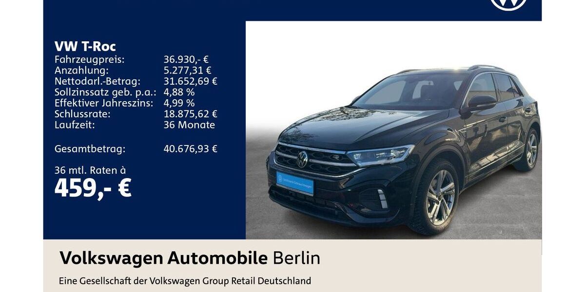 VW T-Roc 9.530 km 36.930 &euro; Berlin 12681