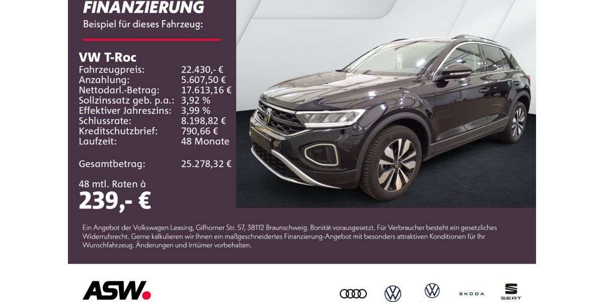 VW T-Roc 19.500 km 22.430 &euro; Weinsberg 74189