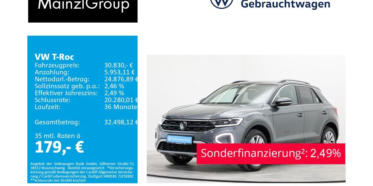 VW T-Roc 18.300 km 29.960 &euro; Feldkirchen/Westerham 83620