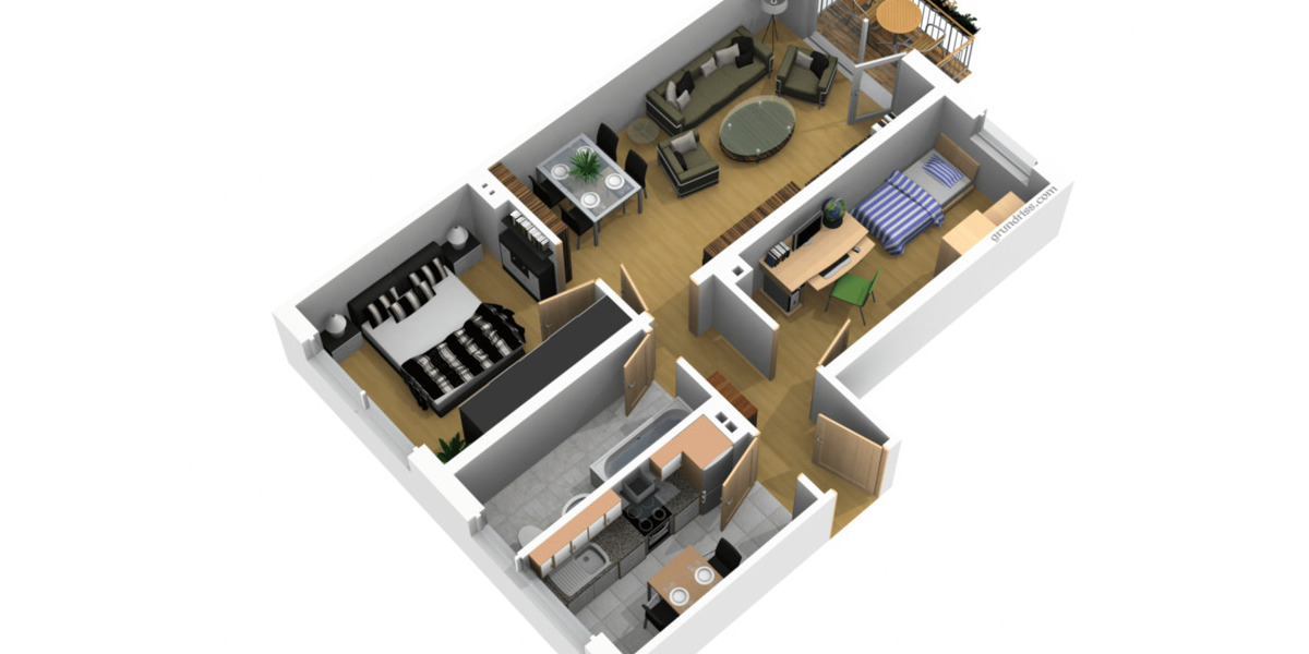 Etagenwohnung Waltershausen - 3 Zimmer, 59 m&sup2;, 79.500&euro; | Angebot:26554004