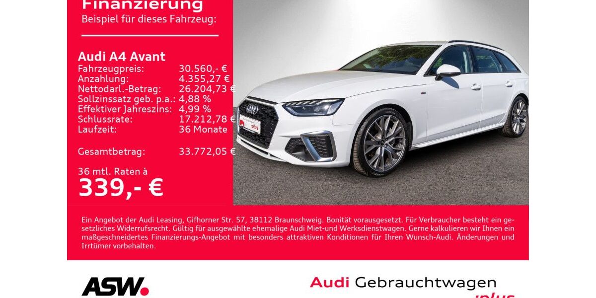 Audi A4 89.355 km 30.560 &euro; Heilbronn 74074