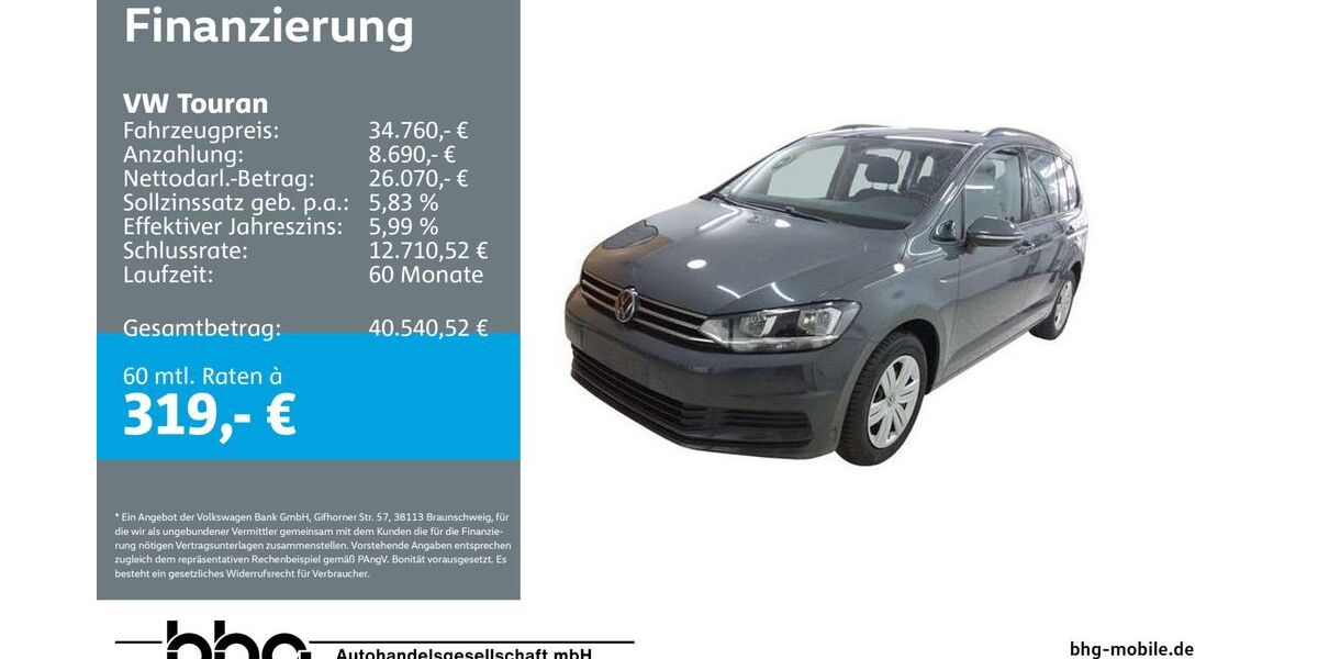 VW Touran 12.015 km 34.760 &euro; Rottweil 78628