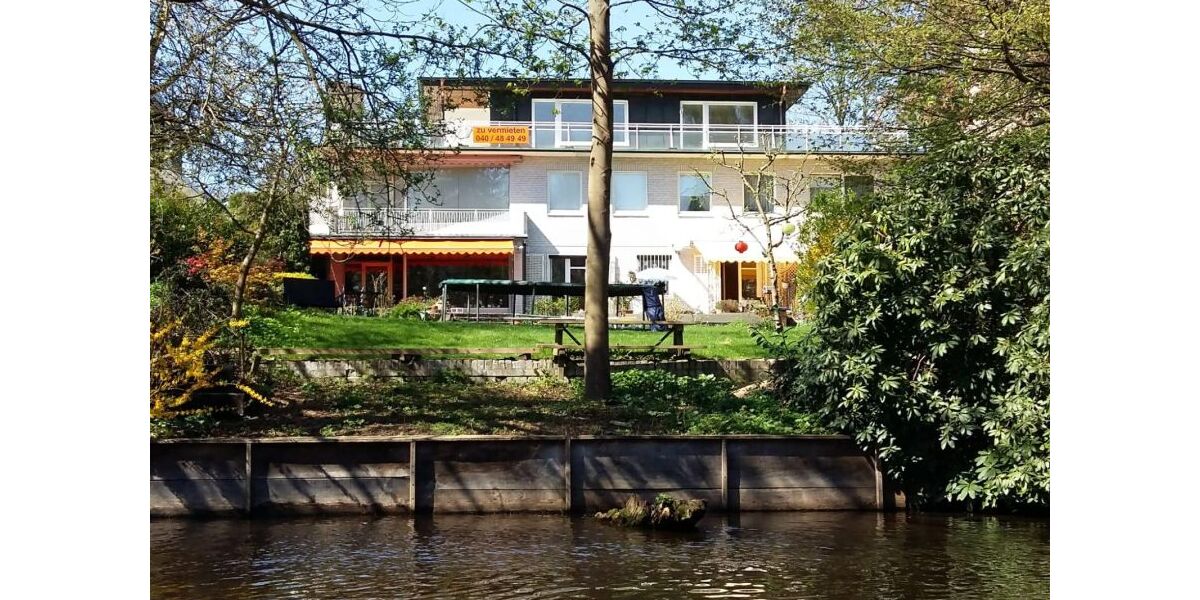 Provisionsfrei* 5-Zimmer-Wohnung in Wasserlage am Alsterlauf - Balkon, TG, 124 m², Alsterdorf - Etagenwohnung Hamburg Alsterdorf | Angebot:26935211
