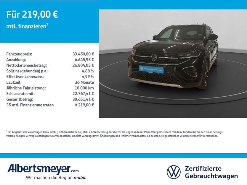 VW T-Cross 13.526 km 33.450 € Nordhausen 99734