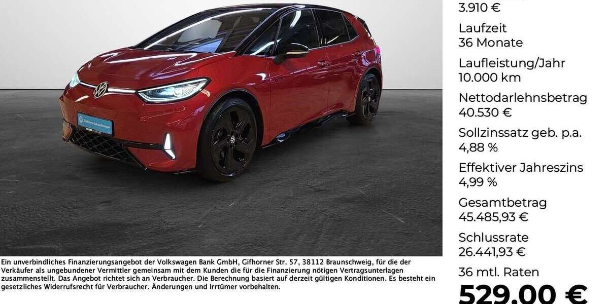 VW ID.3 6.066 km 44.440 &euro; Ibbenbüren 49477