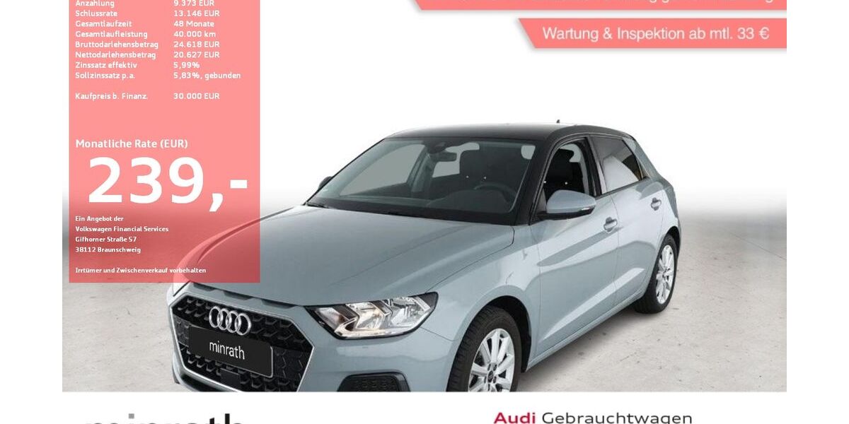 Audi A1 9.259 km 24.440 € Moers-Hülsdonk 47441