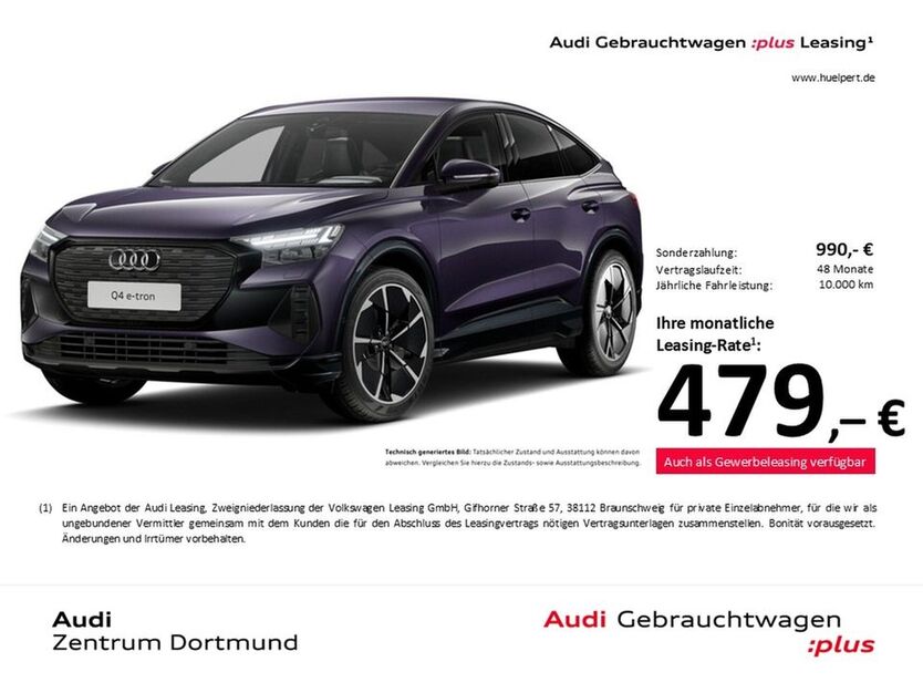 Audi Q4 e-tron 3.220 km 53.998 € Dortmund 44143