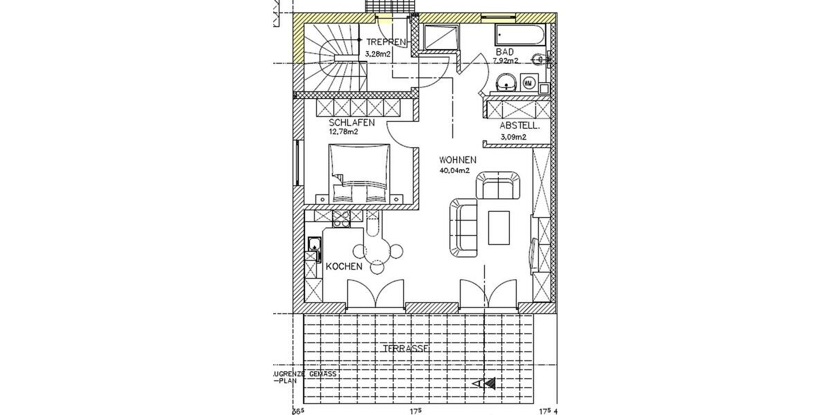 Wunderschöne Erdgeschosswohnung mit Garten 2 zimmer