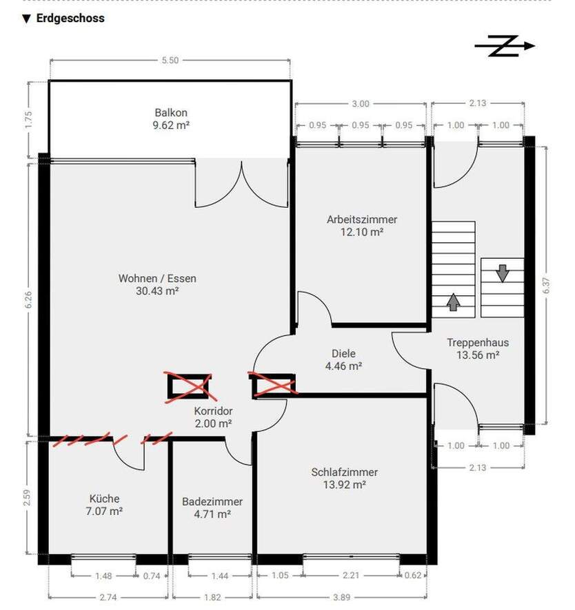 Wohntraum in Nürnberg-Süd: Fix & Fertig Kernsaniert - 2 separate Wohneinheiten 5 zimmer