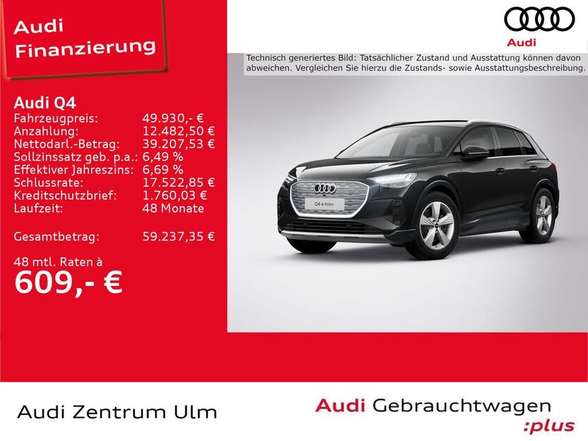 Audi Q4 e-tron 11.061 km 49.930 € Ulm 89073
