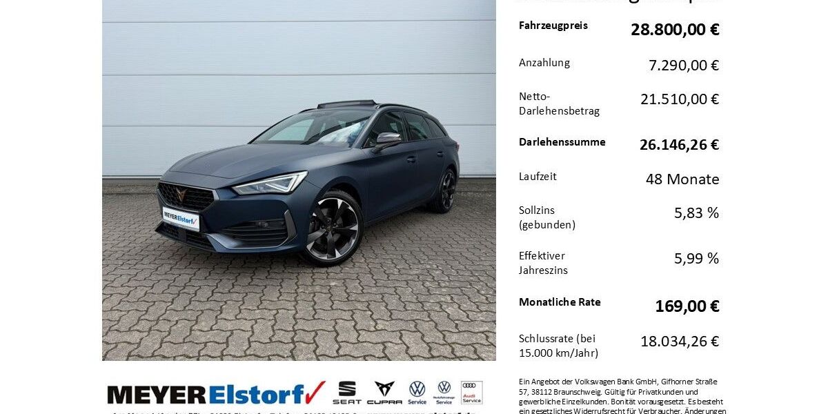 Cupra Leon 29.500 km 28.800 &euro; Neu Wulmstorf 21629