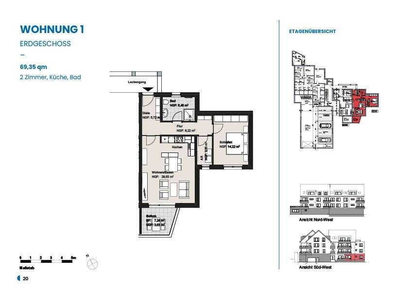 Etagenwohnung Bad Hersfeld - 2 Zimmer, 69 m&sup2;, 360.000&euro; | Angebot:25732129