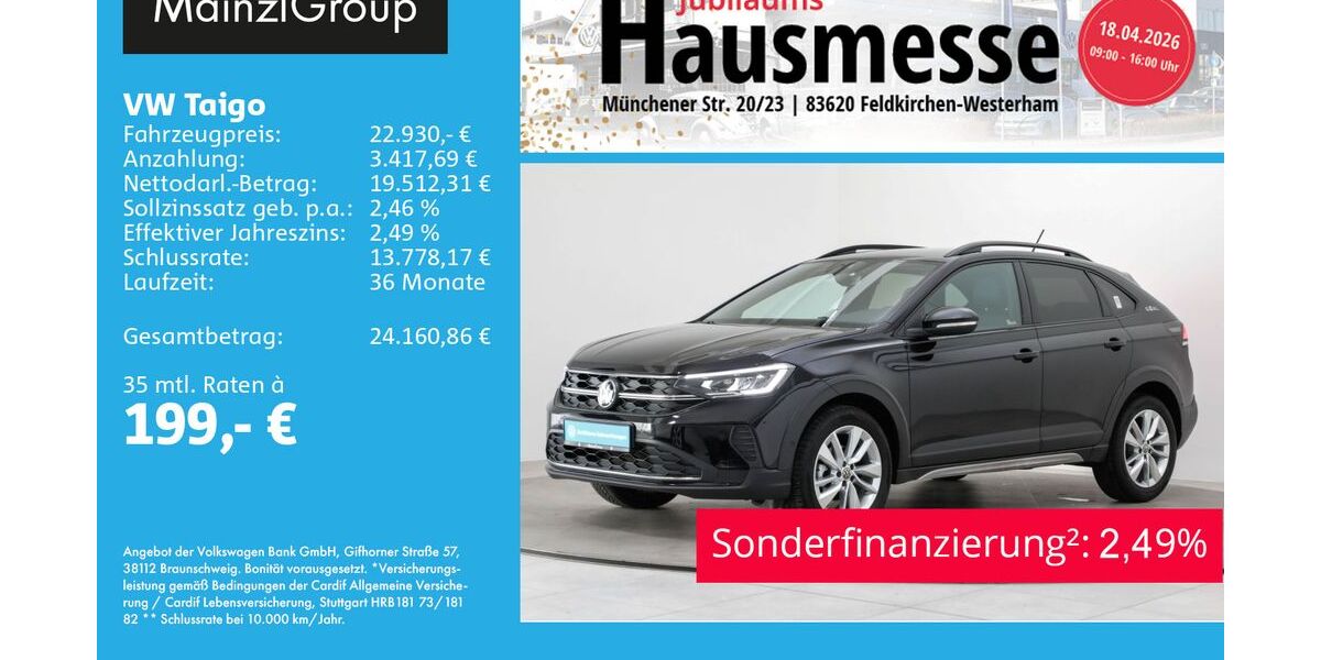 VW Taigo 24.800 km 22.930 &euro; Feldkirchen/Westerham 83620