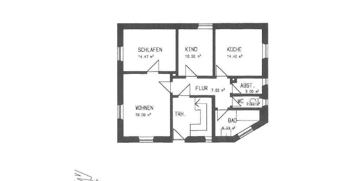 Etagenwohnung Gerolzhofen Rügshofen - 3 Zimmer, 78 m&sup2;, 675&euro; | Angebot:25729491