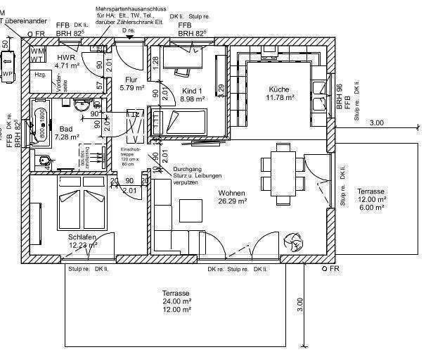Bungalow Niepars - 3 Zimmer, 95 m&sup2;, 349.000&euro; | Angebot:26079983