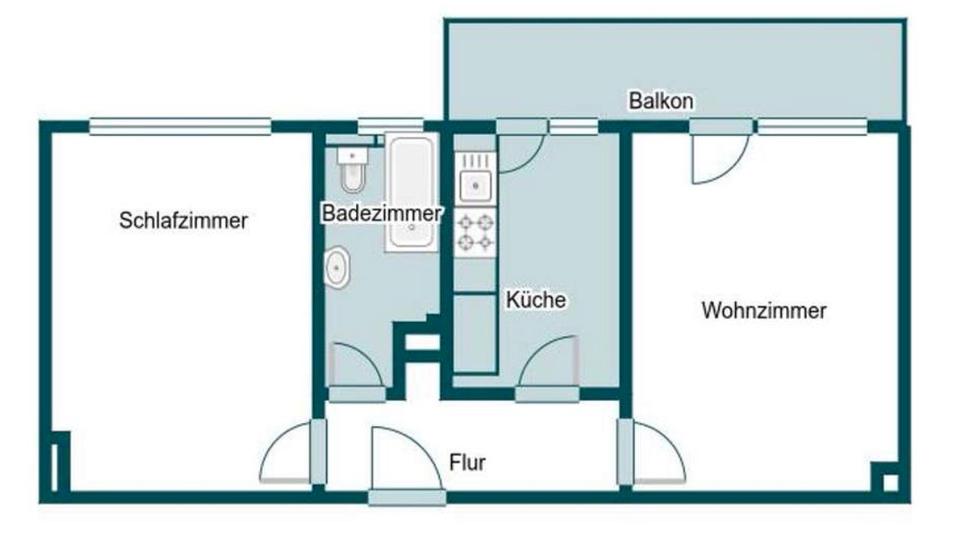 Etagenwohnung Oestrich-Winkel Winkel - 2 Zimmer, 55 m&sup2;, 890&euro; | Angebot:26169517