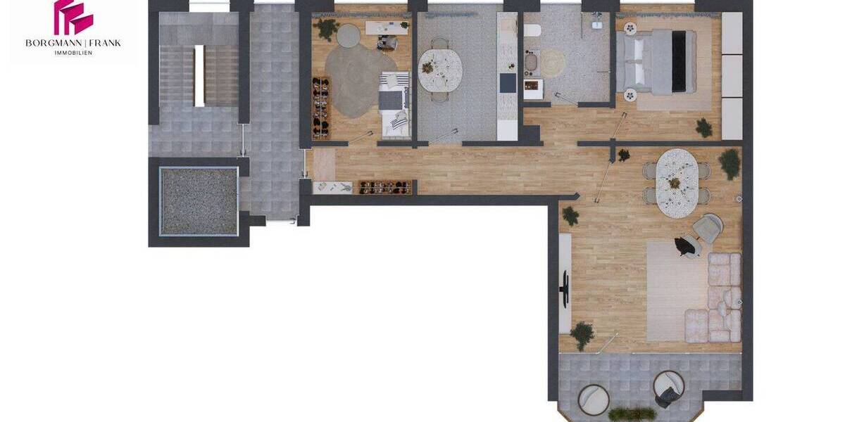 Etagenwohnung Osnabrück Schölerberg - 3 Zimmer, 92 m&sup2;, 235.000&euro; | Angebot:26892234