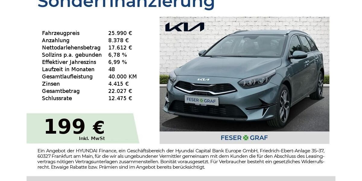 Kia ceed Sportswagon 3.013 km 25.850 &euro; Nürnberg 90425