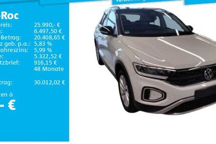 VW T-Roc 12.682 km 25.990 &euro; Hannover 30519