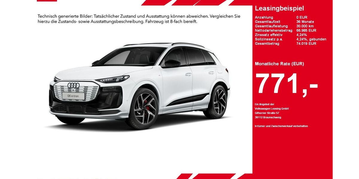 Audi Q6 e-tron 6.800 km 66.985 &euro; Gütersloh 33334