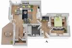 Etagenwohnung Stuttgart / Birkach Birkach - 2 Zimmer, 66 m&sup2;, 298.000&euro; | Angebot:26841492