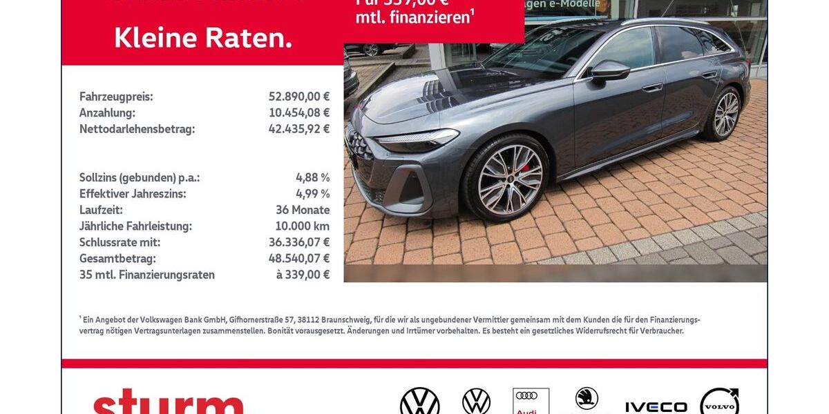 Audi A5 10.500 km 52.890 &euro; Altenkirchen 57610