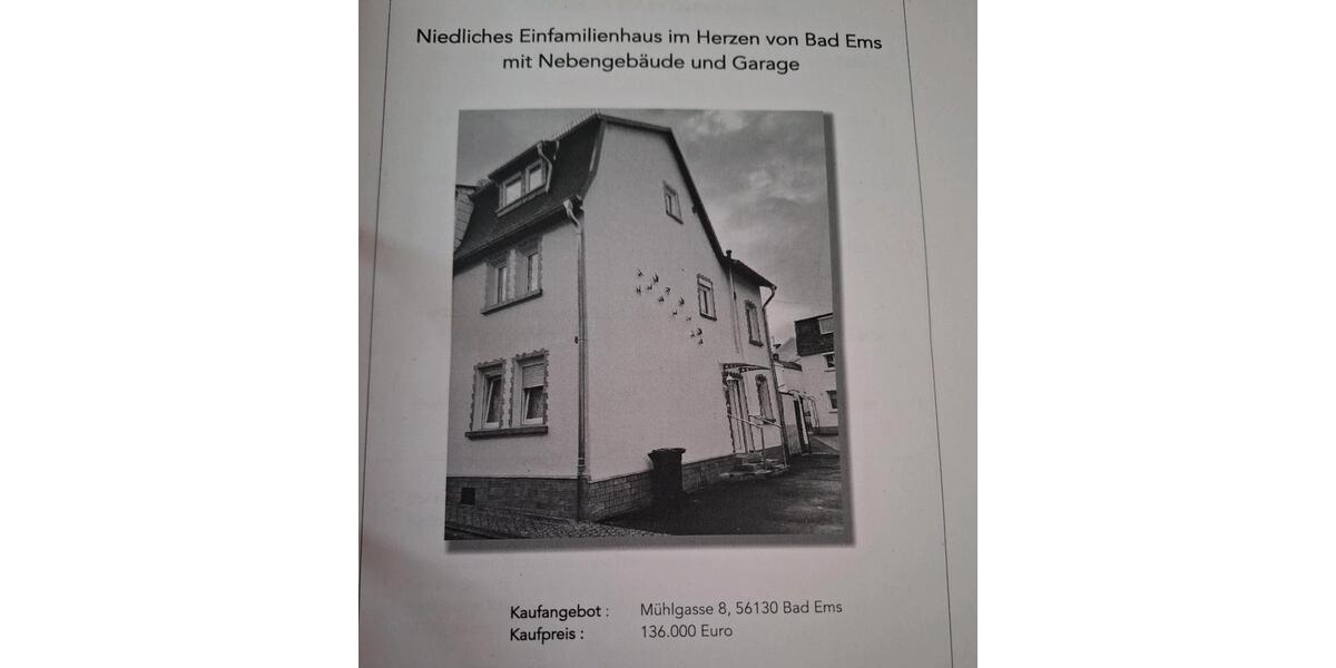 Reihenhaus Hillscheid - 4 Zimmer, 75 m&sup2;, 136.000&euro; | Angebot:26356065