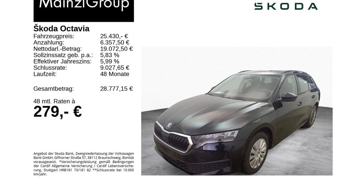 Skoda Octavia 13.380 km 25.430 &euro; Feldkirchen/Westerham 83620