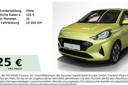 Hyundai i10 2.500 km 15.495 &euro; Fürth 90763