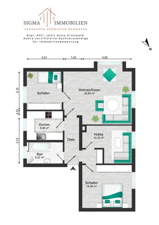 Ihr neues Zuhause in Leitershofen – großzügige 4-Zimmer-Wohnung m zimmer