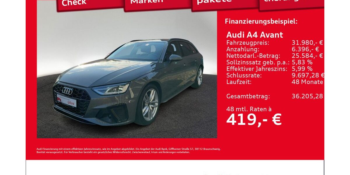 Audi A4 42.952 km 31.980 &euro; Hamburg 22419