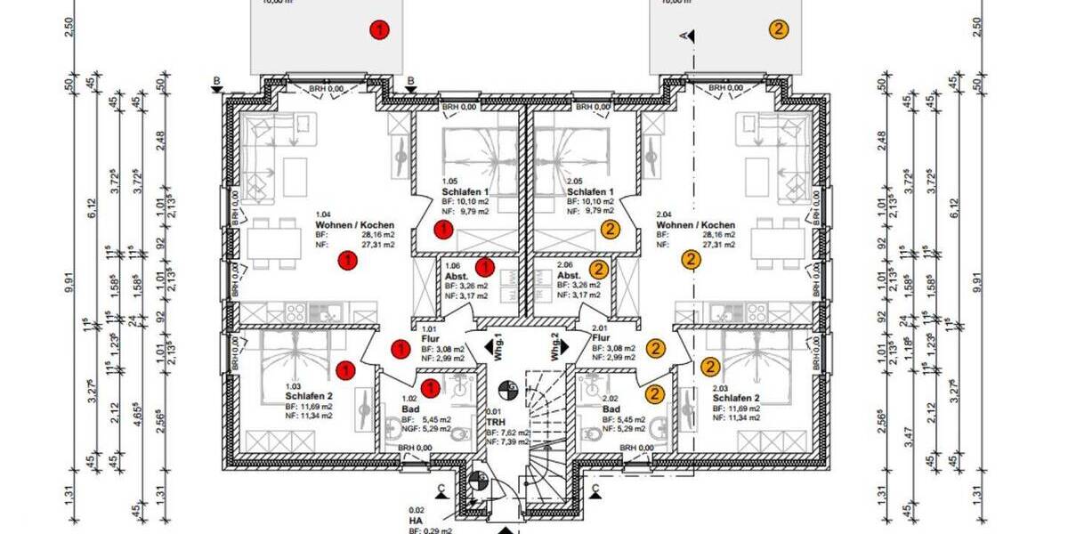 Etagenwohnung Norden Norddeich - 3 Zimmer, 68 m&sup2;, 379.000&euro; | Angebot:26570684